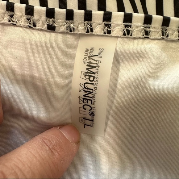 VIMPUNEC Ruffle One Shoulder Swimsuits for Women Cute High Waisted Two Piece - Picture 3 of 3